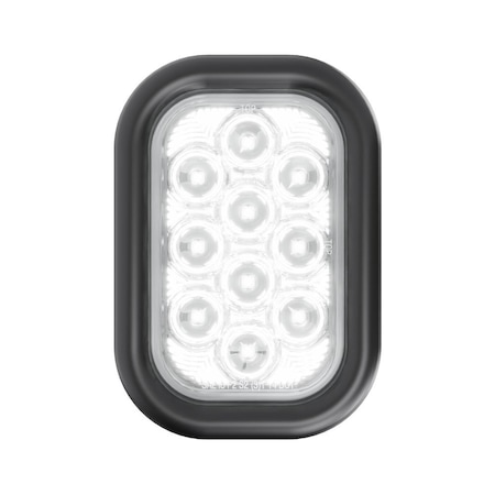 Abrams 5" Rectangular - 10 LED White Back Up Reverse Trailer Light TTL-S10-W